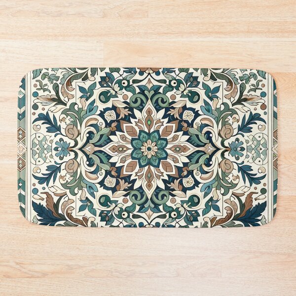Item preview, Floral Zillij Pattern designed and sold by NeatSplash.
