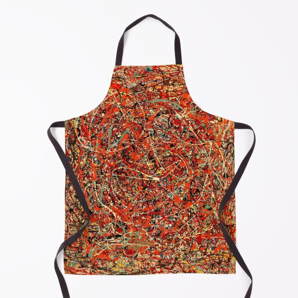 Item preview, Abstract Jackson Pollock Painting Original Art ,artwork by Jackson Pollock, red, yellow, blue, black designed and sold by Amy-Hamilton.