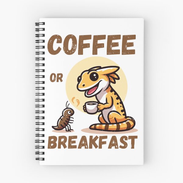 Item preview, Gecko dilemma: coffee or breakfast? designed and sold by digitaldraw4you.