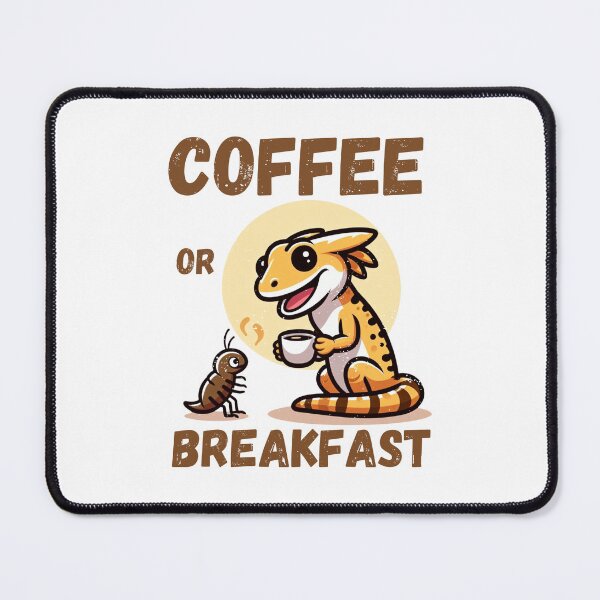Item preview, Gecko dilemma: coffee or breakfast? designed and sold by digitaldraw4you.