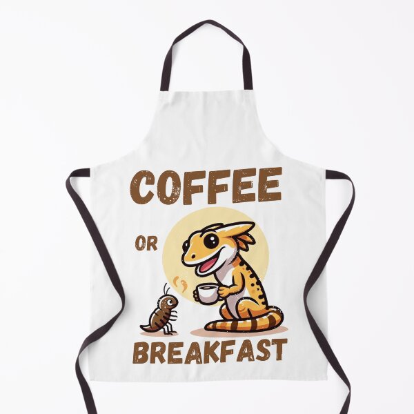 Item preview, Gecko dilemma: coffee or breakfast? designed and sold by digitaldraw4you.