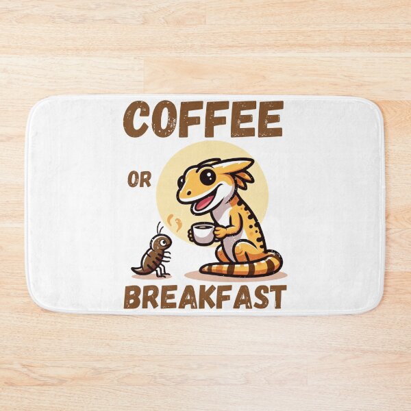 Item preview, Gecko dilemma: coffee or breakfast? designed and sold by digitaldraw4you.
