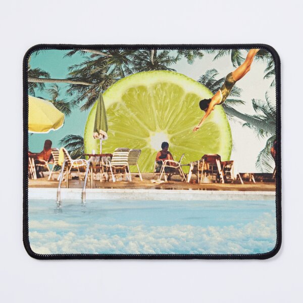 Item preview, Key Lime Sky - diver among palm trees and lime sun designed and sold by linzsepe.