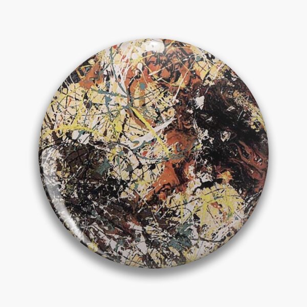 Item preview, Abstract Jackson Pollock Painting Original Art ,artwork by Jackson Pollock, red, yellow, blue, black designed and sold by Amy-Hamilton.