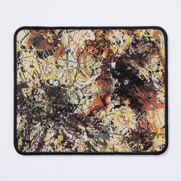 Item preview, Abstract Jackson Pollock Painting Original Art ,artwork by Jackson Pollock, red, yellow, blue, black designed and sold by Amy-Hamilton.