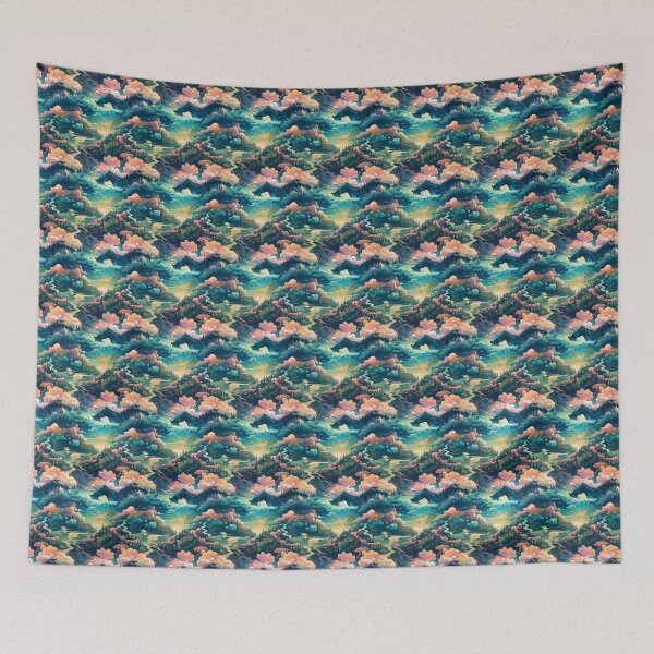 Item preview, Pixelated Dreamscape pattern designed and sold by TheMoxieHouse.