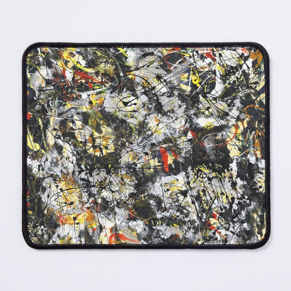 Item preview, Abstract Jackson Pollock Painting Original Art ,artwork by Jackson Pollock, red, yellow, blue, black designed and sold by Amy-Hamilton.