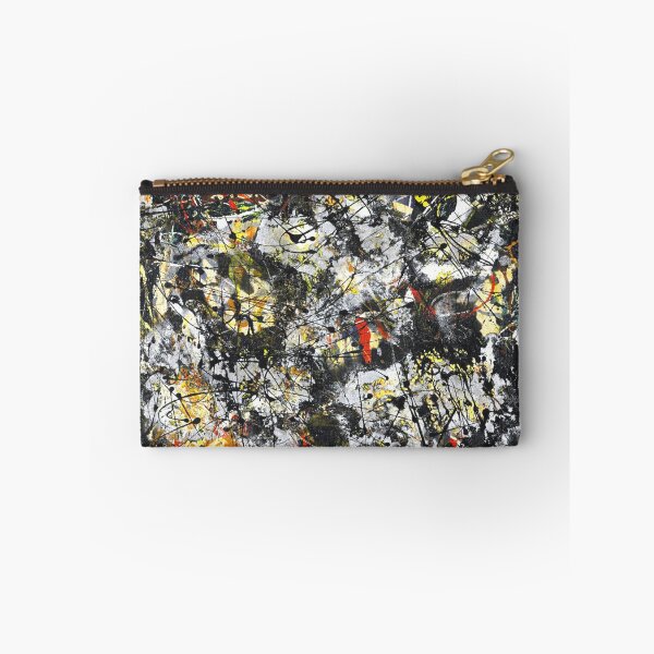 Item preview, Abstract Jackson Pollock Painting Original Art ,artwork by Jackson Pollock, red, yellow, blue, black designed and sold by Amy-Hamilton.