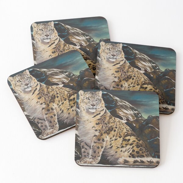 Item preview, Mountain sprits Snow leopard oil painting designed and sold by Yue Zeng Art Studio.