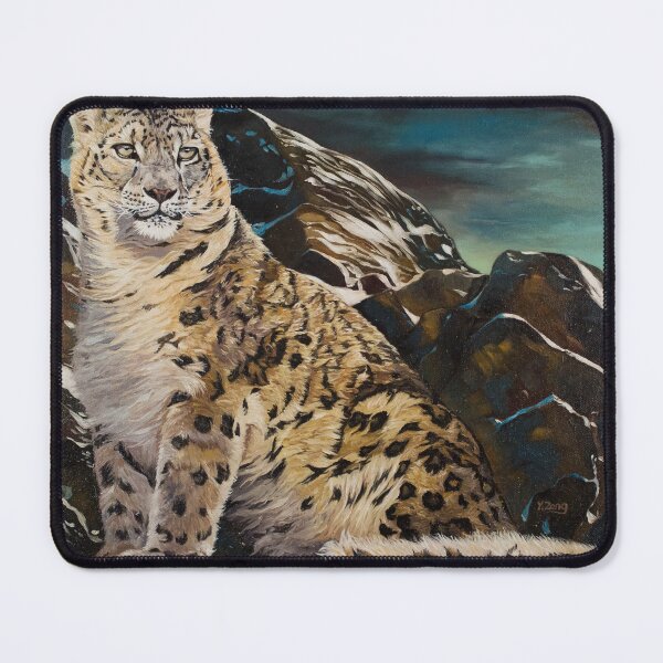 Item preview, Mountain sprits Snow leopard oil painting designed and sold by Yue Zeng Art Studio.