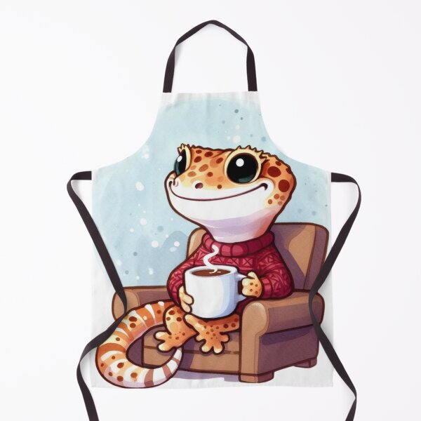 Item preview, Little gecko drinkig coffee in the morning. designed and sold by digitaldraw4you.