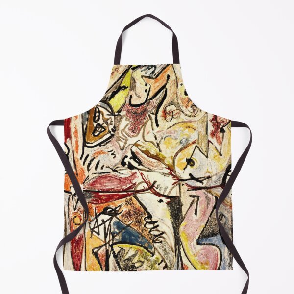 Item preview, Abstract Jackson Pollock Painting Original Art ,artwork by Jackson Pollock, red, yellow, blue, black designed and sold by Amy-Hamilton.