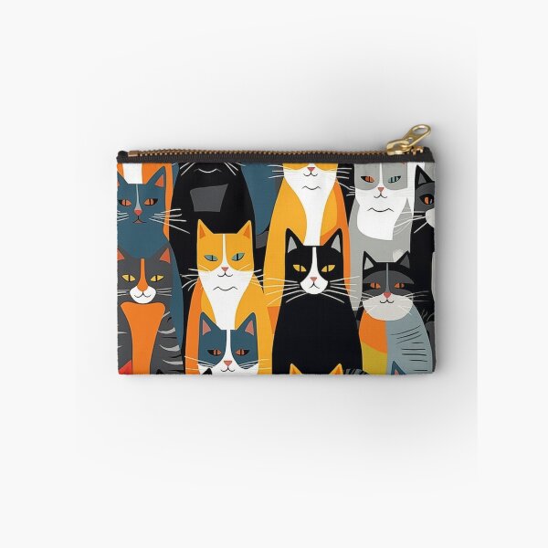 Item preview, Hungry Cats in Multicolor Pattern designed and sold by Rustybaker28.