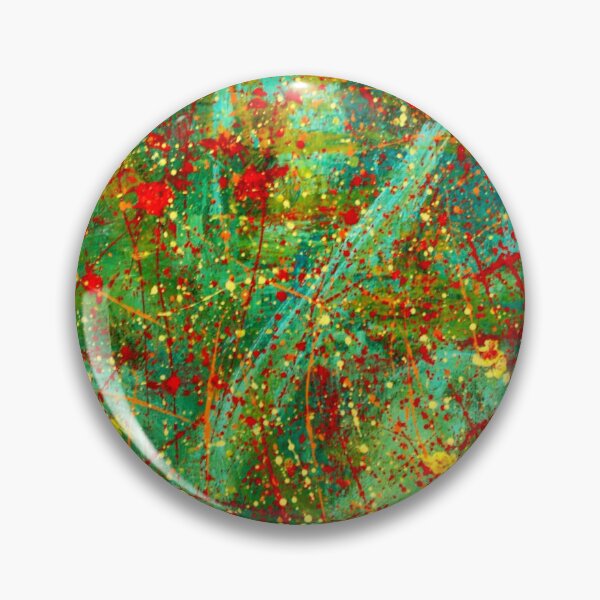 Item preview, Abstract Jackson Pollock Painting Original Art ,artwork by Jackson Pollock, red, yellow, blue, black designed and sold by Amy-Hamilton.