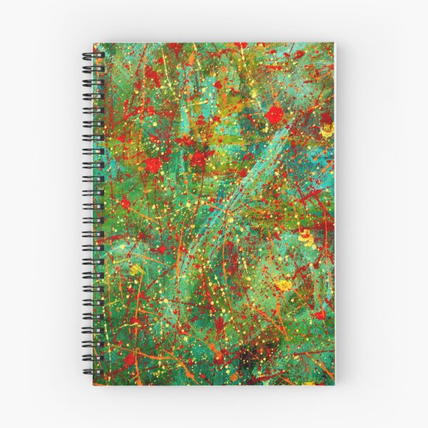 Item preview, Abstract Jackson Pollock Painting Original Art ,artwork by Jackson Pollock, red, yellow, blue, black designed and sold by Amy-Hamilton.