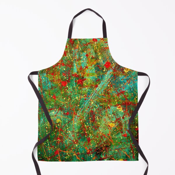 Item preview, Abstract Jackson Pollock Painting Original Art ,artwork by Jackson Pollock, red, yellow, blue, black designed and sold by Amy-Hamilton.