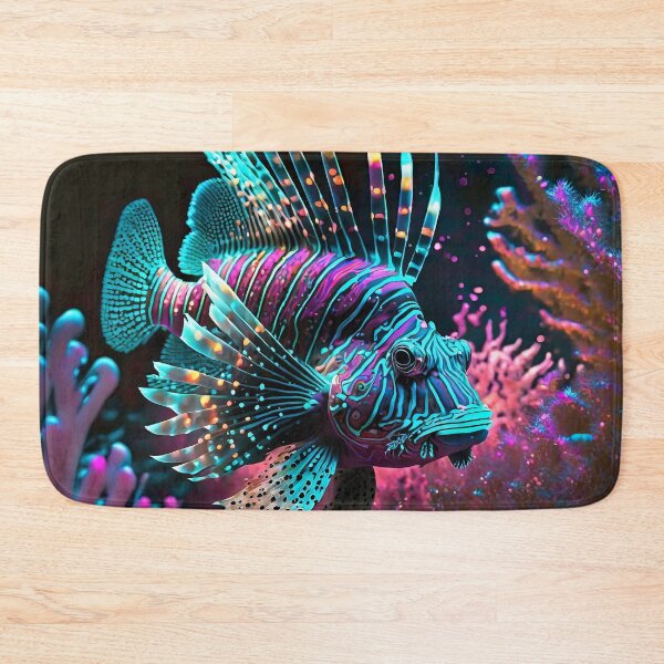 Item preview, Bioluminescent Lionfish Art designed and sold by JohnXD247.