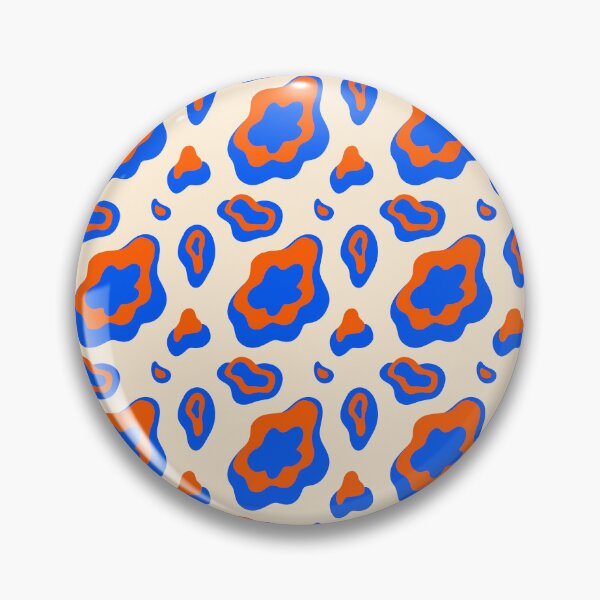 Item preview, Retro Funk Fusion: Cute Doodles in Orange and Blue designed and sold by Vnouk.