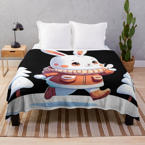 Item preview, Winter Wonderland Bunny: Cute Rabbit Jogging designed and sold by GranitTR.