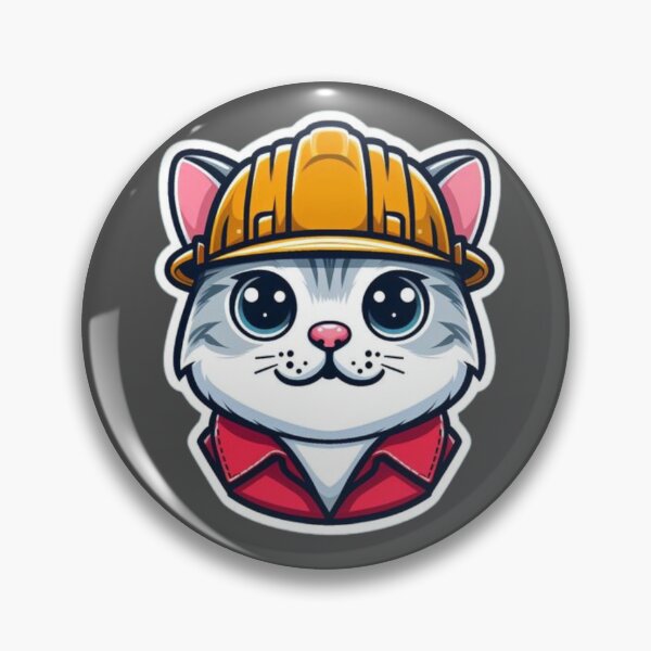Item preview, Engineer Meow: Adorable Innovative Engineer Cat Head designed and sold by INVADesign.