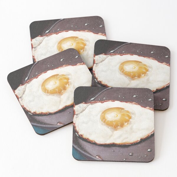 Item preview, Fried egg in pan oil painting designed and sold by Yue Zeng Art Studio.