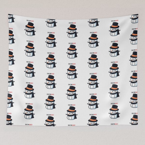 Item preview, Doodle Naughty Snowman (Snowmad) designed and sold by lululands.