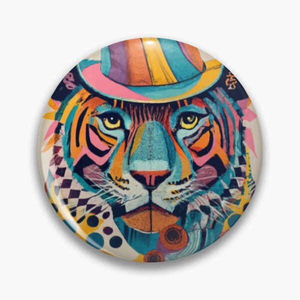 Item preview, Animal Carnival tiger poster designed and sold by VoodoovilleArt.