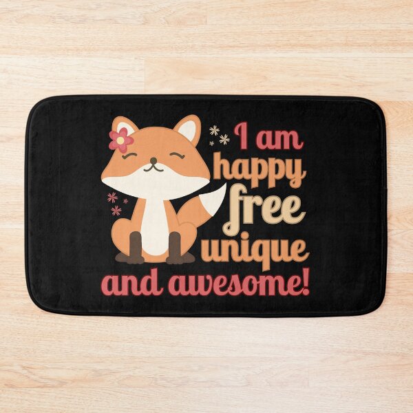 Item preview, Happy Free Unique and Awesome - CuteFox designed and sold by SeledineArt.