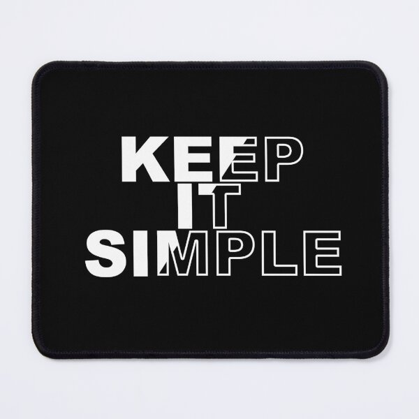 Item preview, keep it simple, text white designed and sold by Colorful-Worlds.