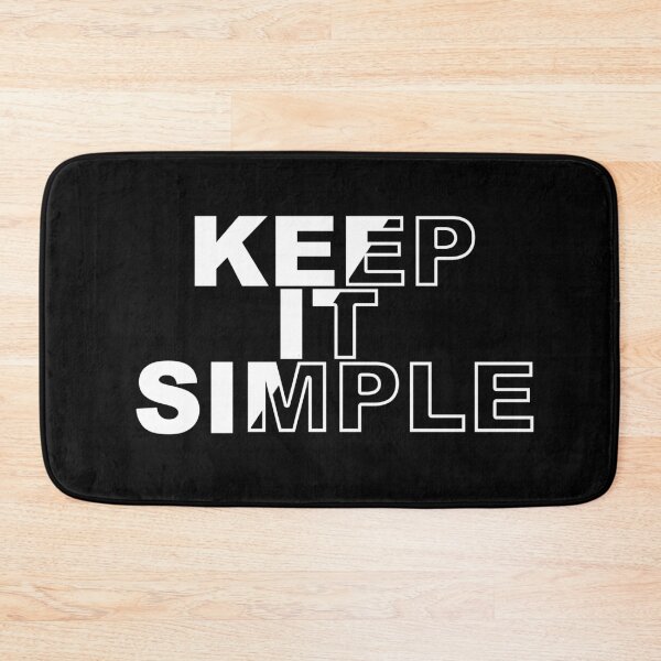 Item preview, keep it simple, text white designed and sold by Colorful-Worlds.