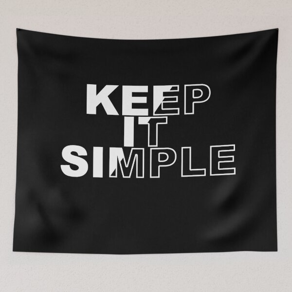 Item preview, keep it simple, text white designed and sold by Colorful-Worlds.
