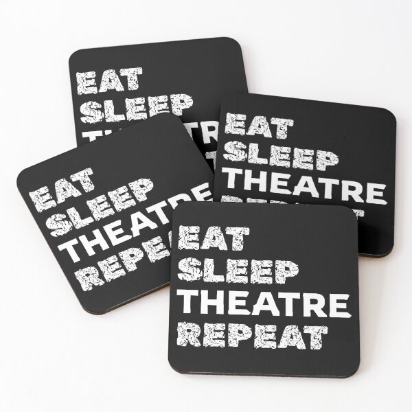 Artikelvorschau, Essen Sie Schlaftheaterwiederholung. Der Alltag des Theaterbegeisterten. entworfen und verkauft von twisted-dot.