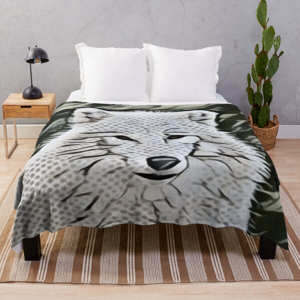Item preview, Wolf Gaze In Pointillism designed and sold by Fearless-Fox.