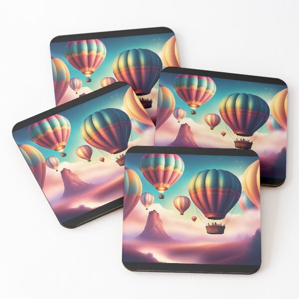 Item preview, Riding Along in Hot Air Balloons Design  designed and sold by Giggle Crafts Co.