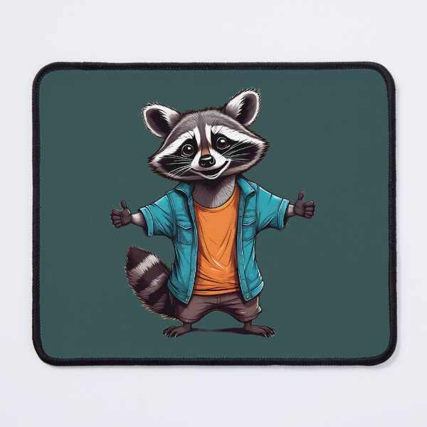 Item preview, A cute raccoon with open arms and a big smile designed and sold by NiRia Spot.