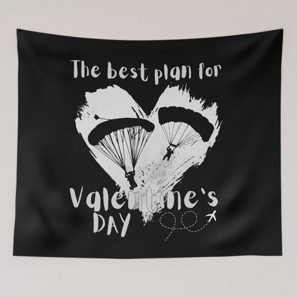 Item preview, SKYDIVING VALENTINES DAY - grey designed and sold by youraircraftart.