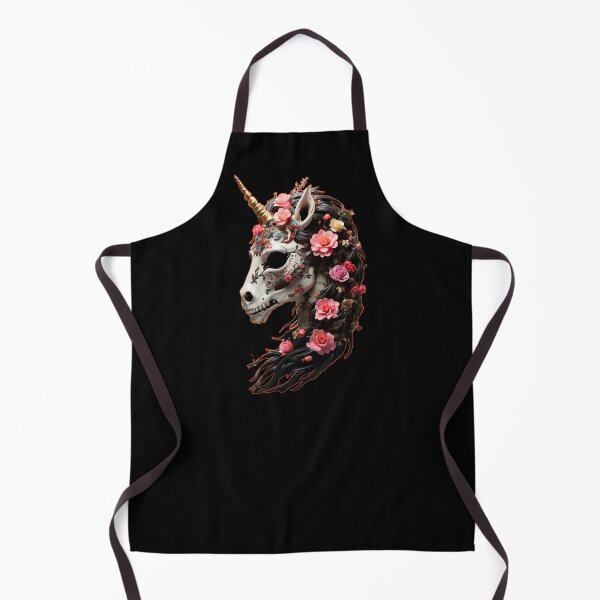 Item preview, Gothic Unicorn Enchanted Floral Skull designed and sold by PETS ABC.