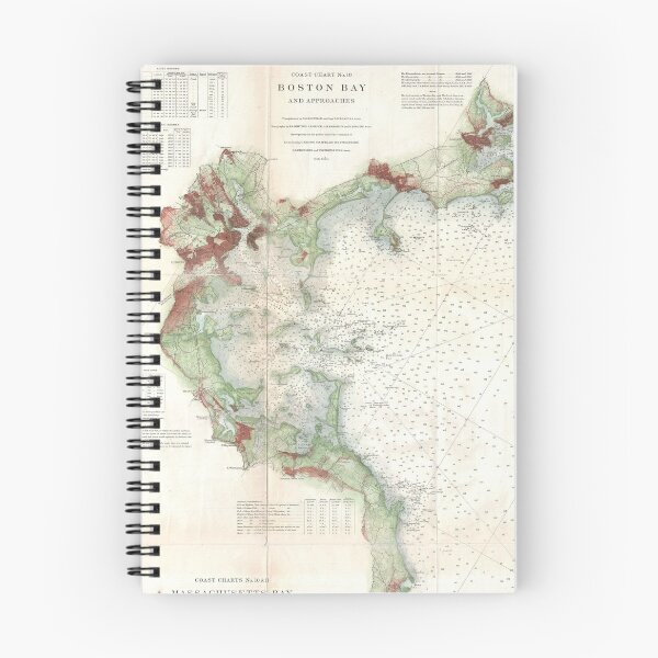 Item preview, Vintage Map of Boston Bay (1866) designed and sold by BravuraMedia.