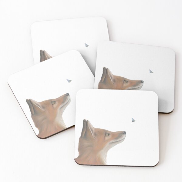 Item preview, Fox and butterfly art by Rachael Curry.  designed and sold by RachaelCurryArt.
