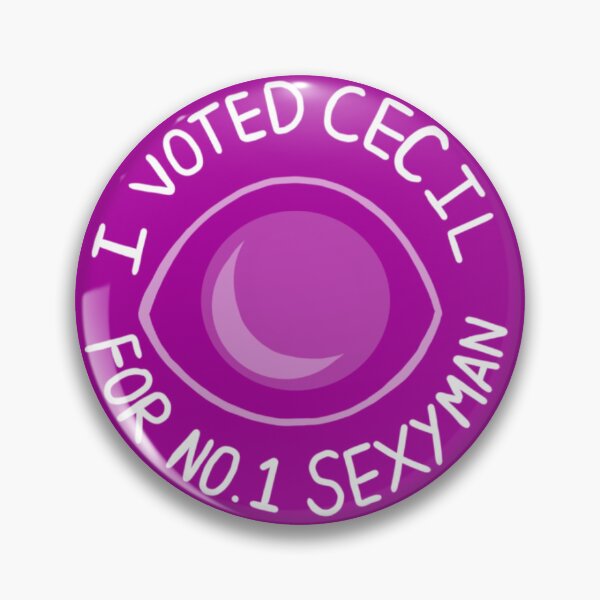 Item preview, sexyman voting badge- cecil designed and sold by kandi-striped.