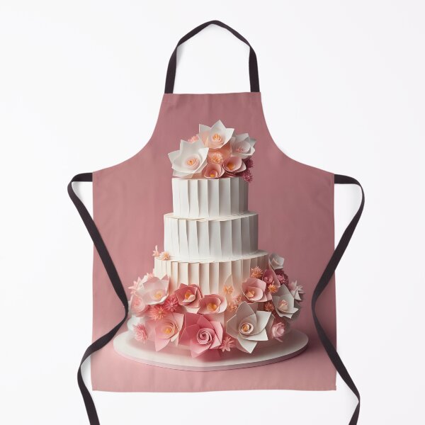 Item preview, Origami Art - An exquisite wedding cake adorned with flowers each layer a masterpiece of sweet elegance designed and sold by ArtfulFolds.
