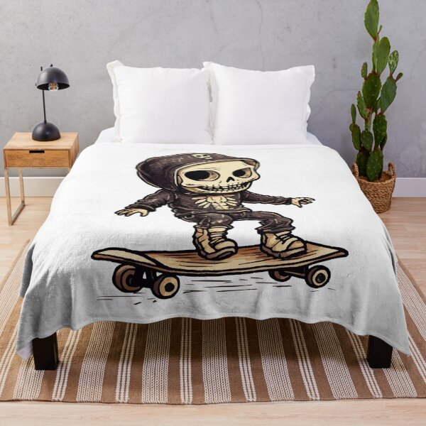 Item preview, Skeleton Skateboarder designed and sold by VelvetRoom.