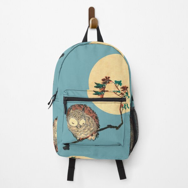 Item preview, HD Small Horned Owl on Maple Branch under Full Moon, by Utagawa Hiroshige HIGH DEFINITION designed and sold by MINDTHECHERRY.