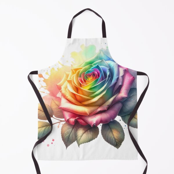 Item preview, Watercolor Rose - Rainbow Rose Painting designed and sold by Star-Fragment.