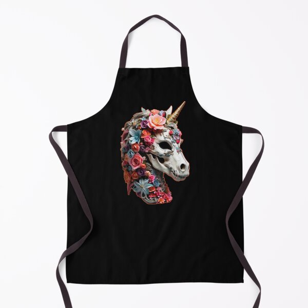 Item preview, Magical Unicorn Floral Skull designed and sold by PETS ABC.