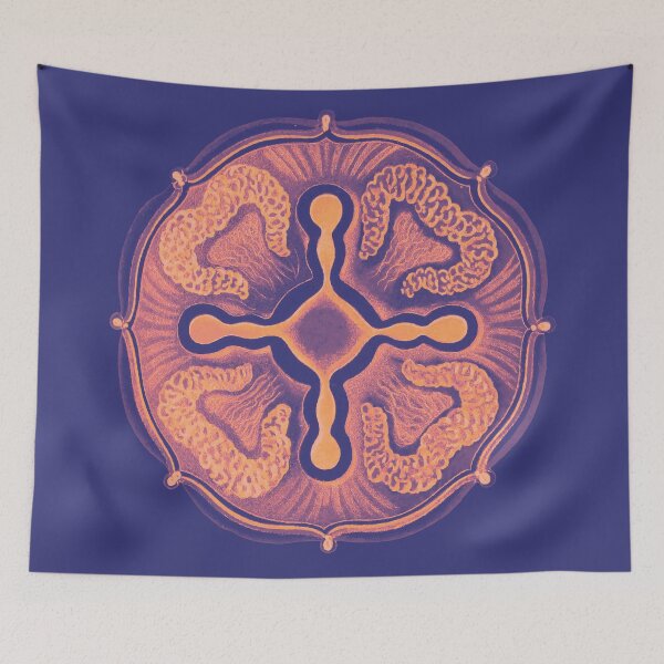 Item preview, Ernst Haeckel Jellyfish, in sunset designed and sold by DreamingBeetle.
