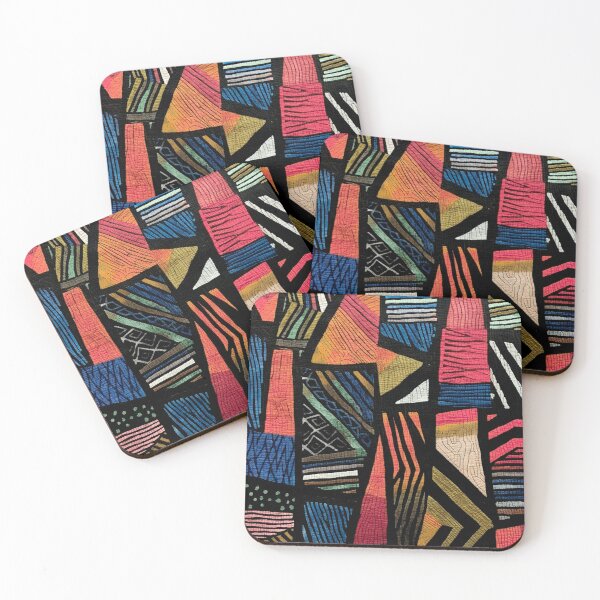 Item preview, Multi-Color Red Geometric Tribal Pattern by Bossy Cat Home designed and sold by BossyCatHome.