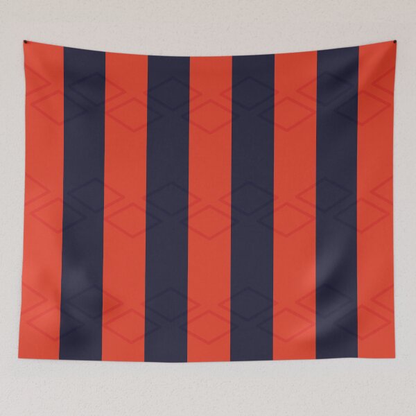 Item preview, Everton Retro Coral Orange and Navy Striped Away 1992 designed and sold by Sporting Colour.