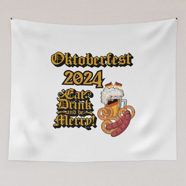 Item preview, 2024 Oktoberfest Eat Drink and be Merry designed and sold by WillowandTees.