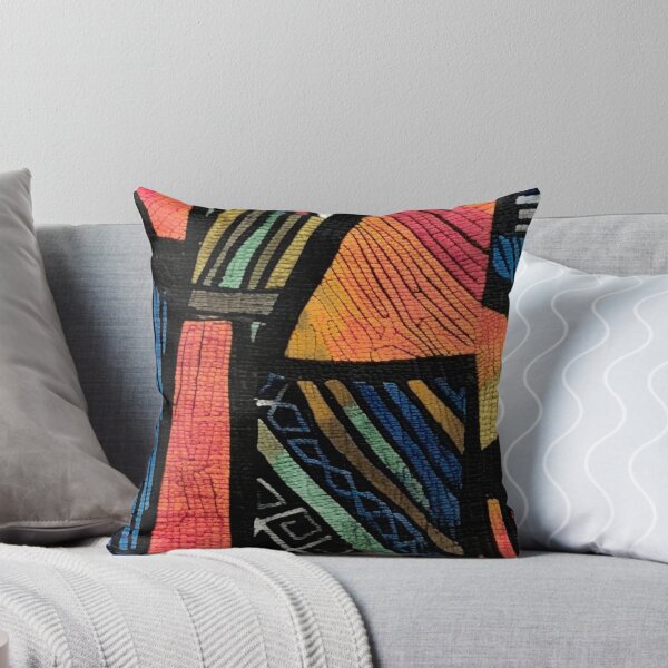 Item preview, Multi-Color Red Geometric Tribal Pattern by Bossy Cat Home designed and sold by BossyCatHome.